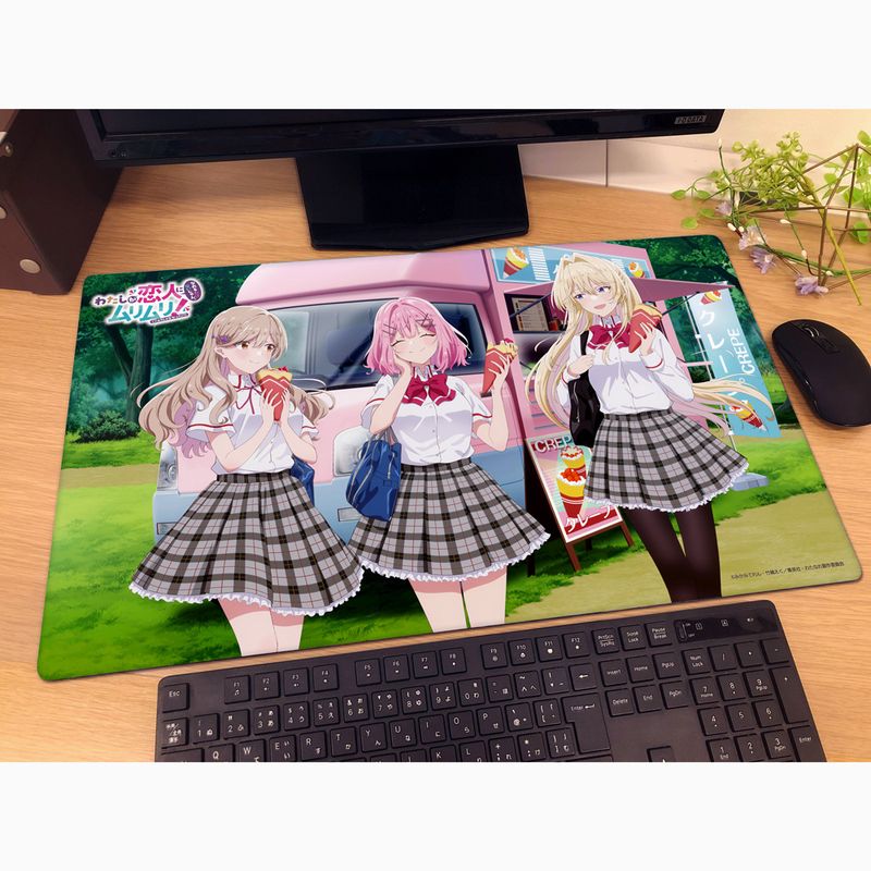 【新品】 わたしが恋人になれるわけないじゃん、ムリムリ!　デスクマット わたしが恋人になれるわけないじゃん、ムリムリ!(※ムリじゃなかった