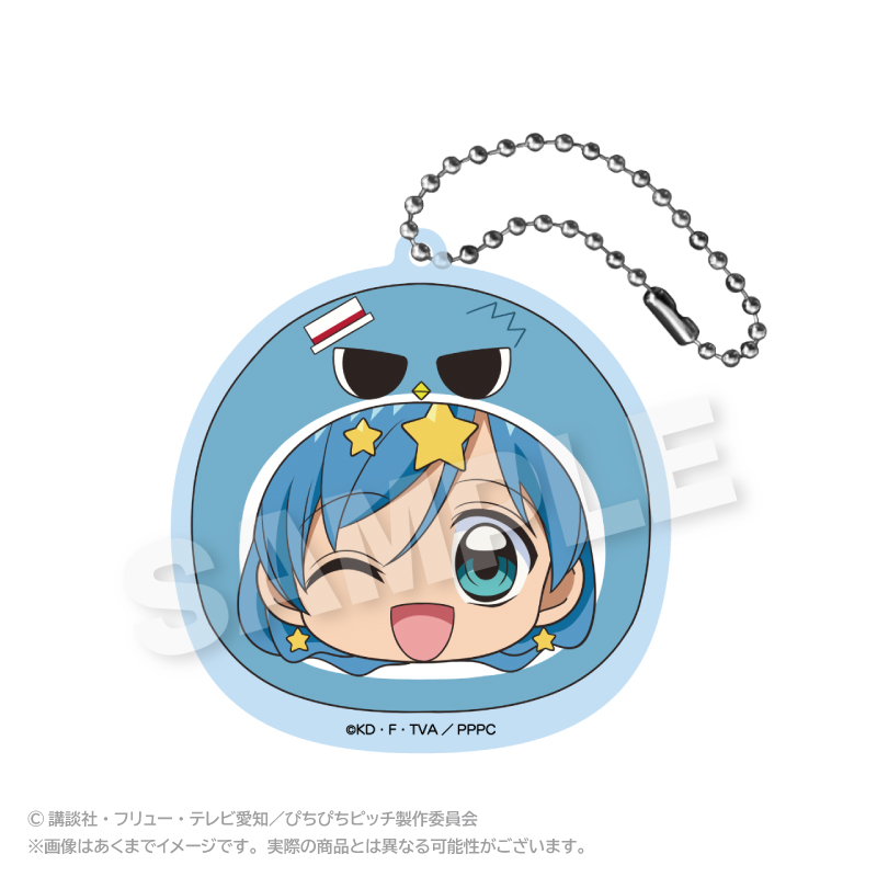 ぴちぴちピッチ_まるめいつアクリルキーホルダー　波音