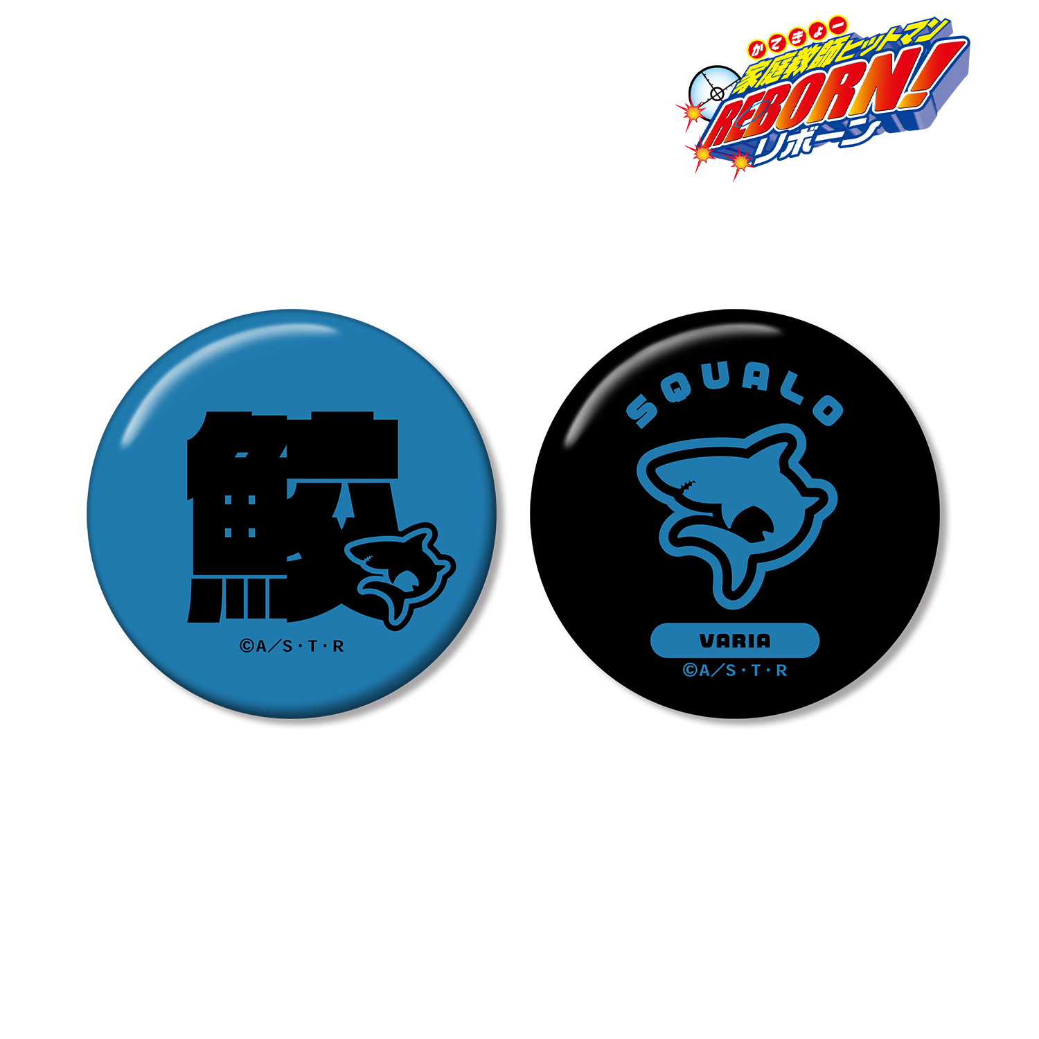 家庭教師ヒットマンREBORN!_スペルビ・スクアーロ（10年後） ar-Unity モチーフネームデザイン 缶バッジ2個セット