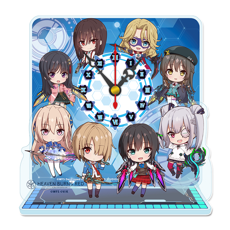 ヘブンバーンズレッド_ぷちちょこミニアクリル置時計【部隊長】