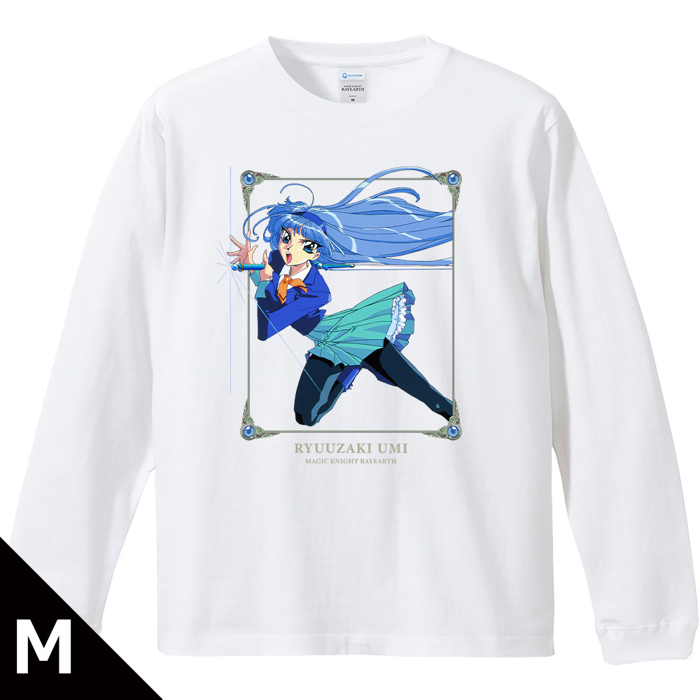 魔法騎士レイアース_Mサイズ_リブ付ロングスリーブTシャツ 龍咲 海