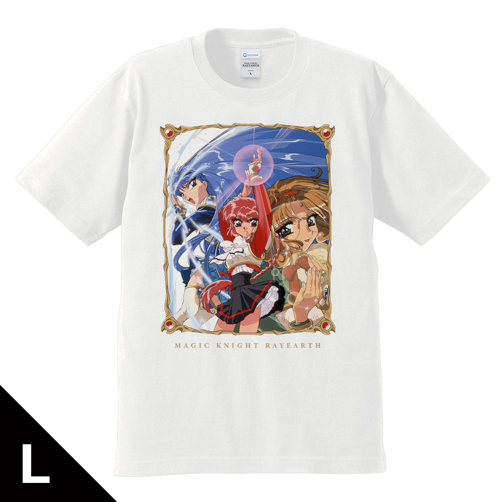 魔法騎士レイアース_Lサイズ_Tシャツ 光&海&風