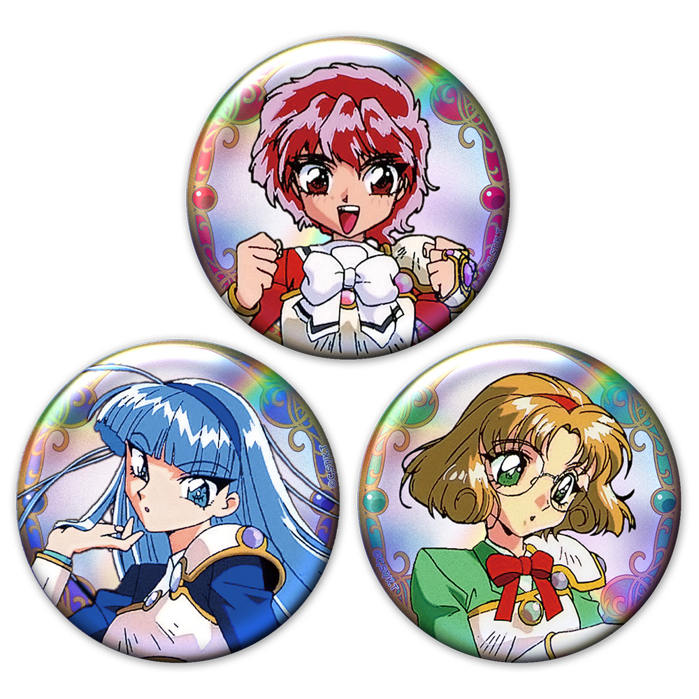 魔法騎士レイアース_ホログラム缶バッジ3個セット 光&海&風 vol.2