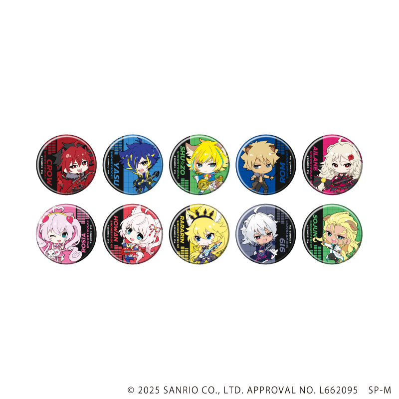 SHOW BY ROCK!!_缶バッジ50/対バンver. コンプリートセット(全10種)(ミニキャライラスト)【コンプリートセット/10個入り】