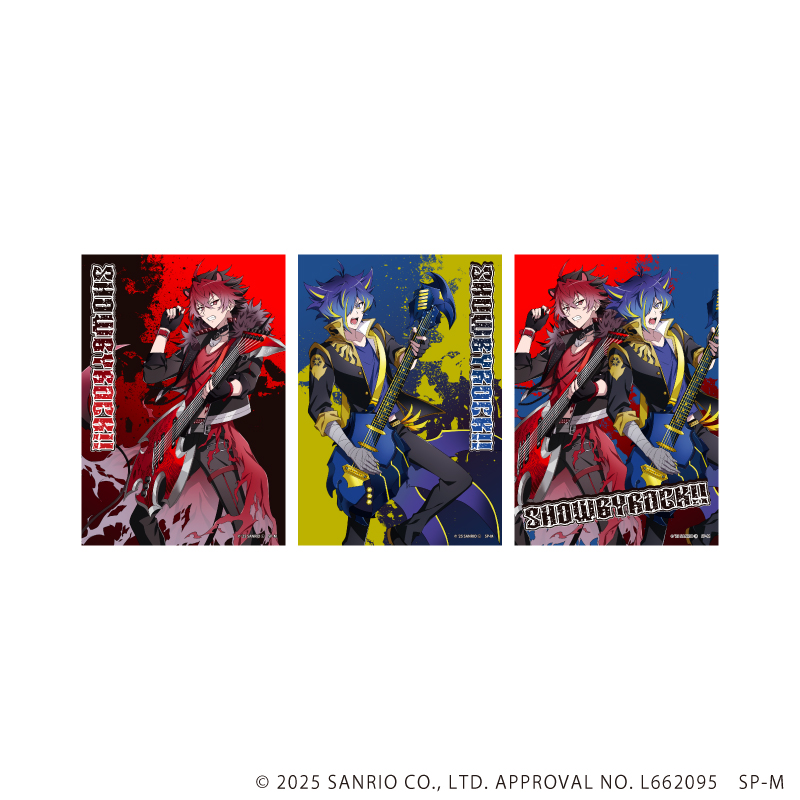 SHOW BY ROCK!!_L版ブロマイド3枚セット01/対バンver. クロウ&ヤス(描き下ろしイラスト)
