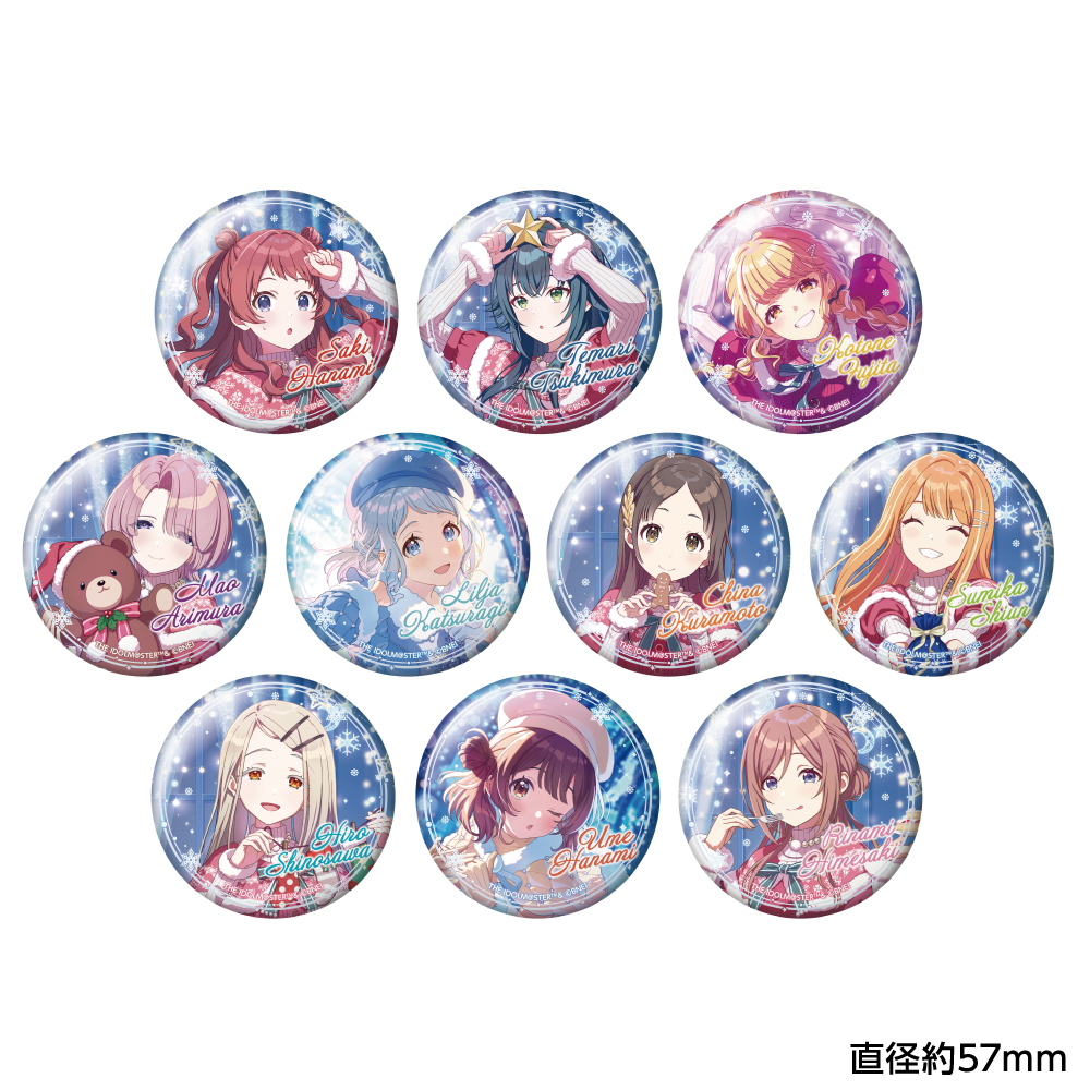 学園アイドルマスター_トレーディングホログラム缶バッジ 24クリスマスver.【コンプリートBOX／10個入り】