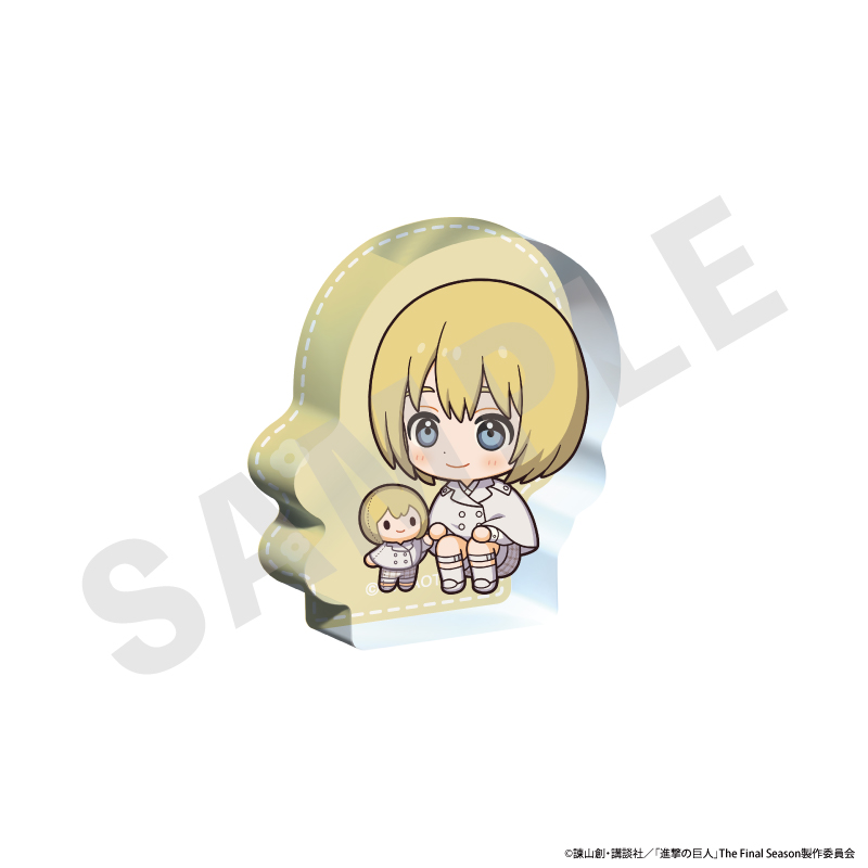 進撃の巨人_ミニキャラホワイトコーデシリーズ ミニダイカットアクリルブロック（アルミン）