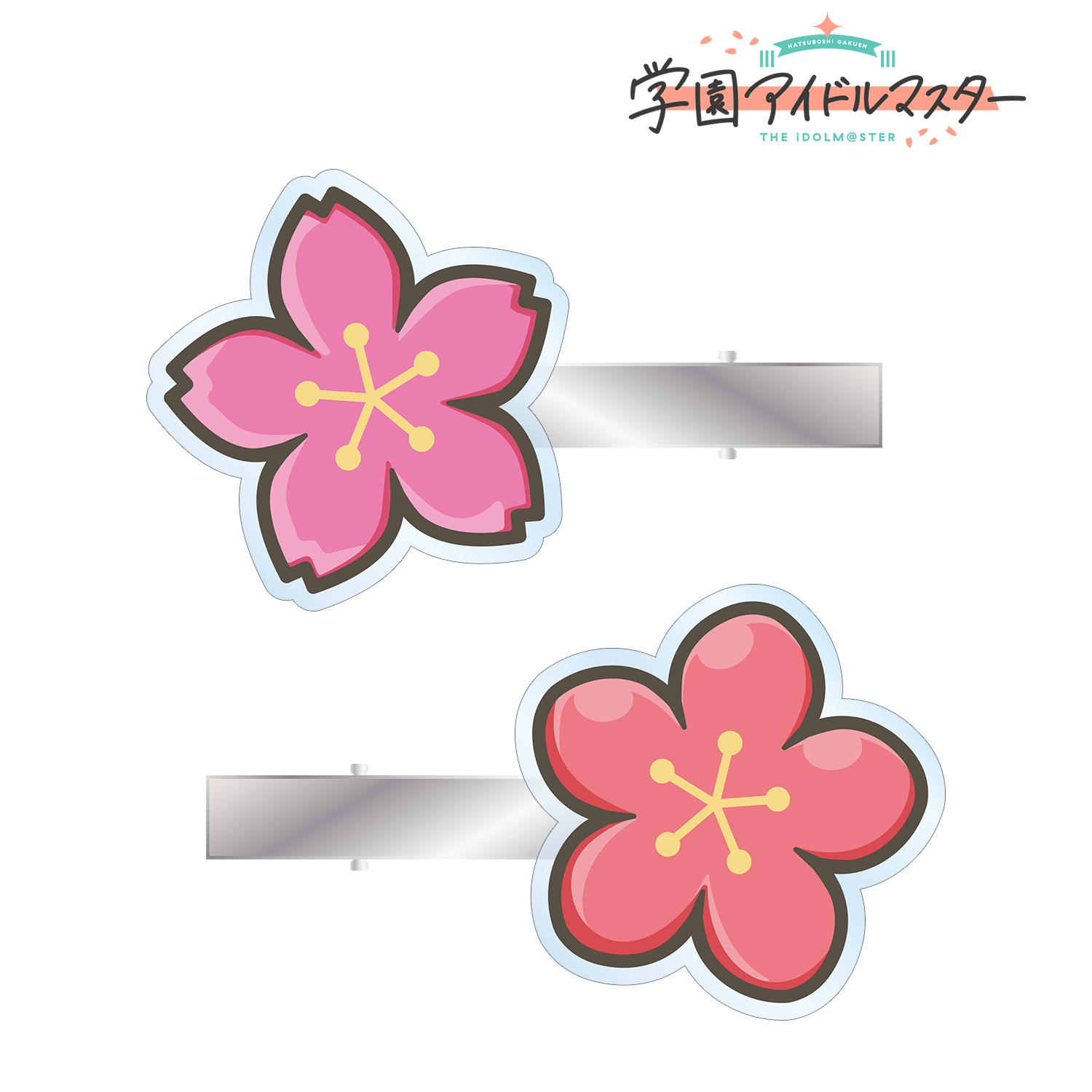 学園アイドルマスター_満開ペアヘアピンモチーフ アクリルヘアクリップ2個セット