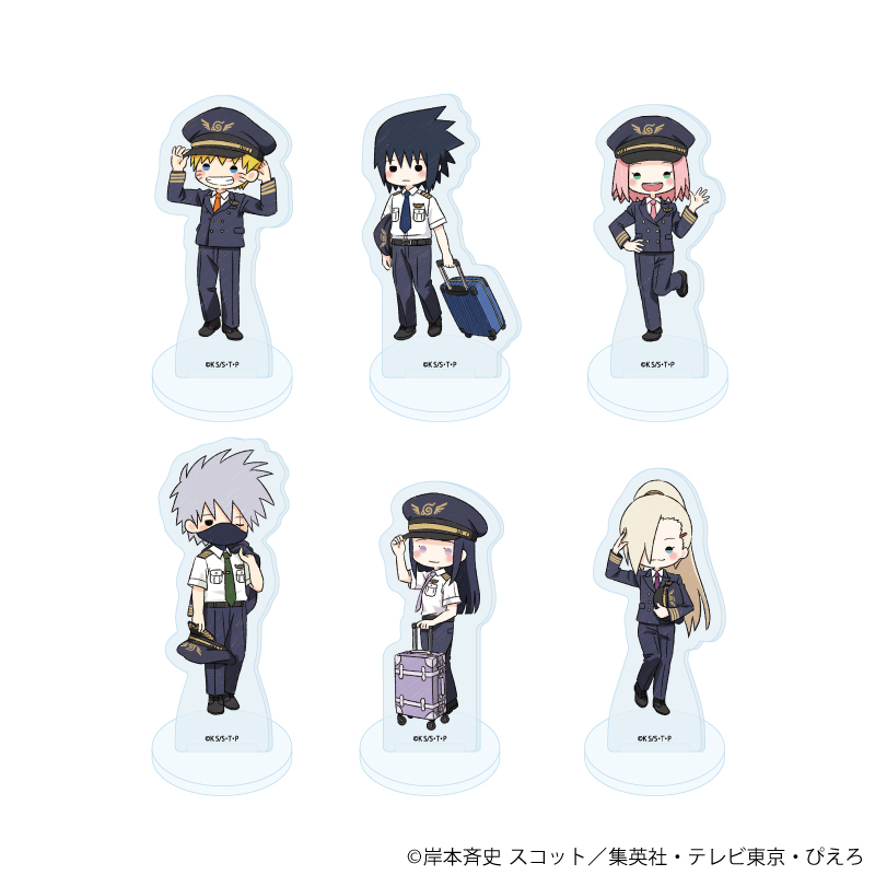 NARUTO-ナルト- 疾風伝_アクリルぷちスタンド10/パイロットver. コンプリートセット(全6種)(グラフアートイラスト)【コンプリートセット/6個入り】