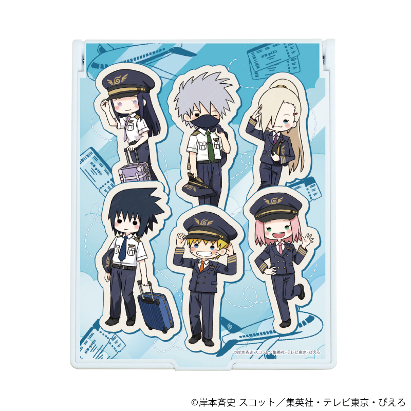 NARUTO-ナルト- 疾風伝_デカキャラミラー03/集合デザイン パイロットver.(グラフアートイラスト)