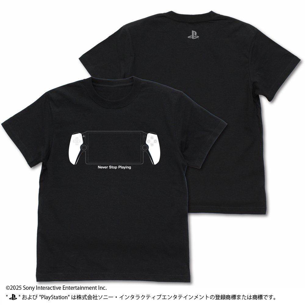 プレイステーション_Mサイズ_Tシャツ for PlayStation Portal リモートプレーヤー/BLACK