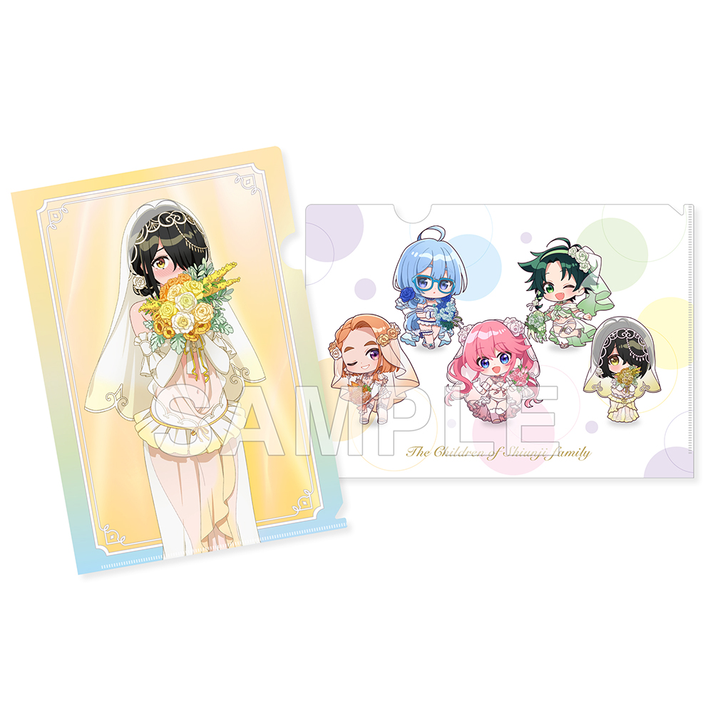 紫雲寺家の子供たち_クリアファイルセット ことの&ミニキャラ集合 ウェディングビキニver.