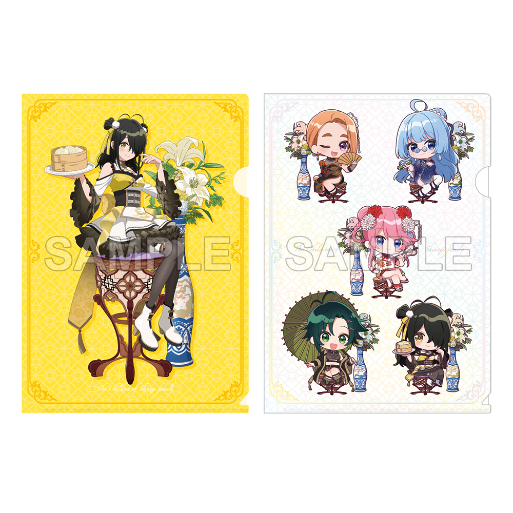 紫雲寺家の子供たち_クリアファイルセット ことの&ミニキャラ集合 チャイナver.