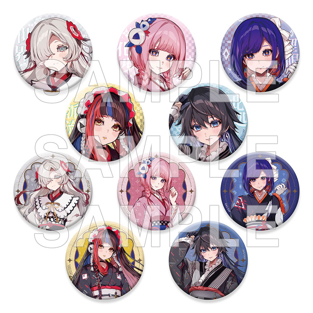 神椿市建設中。_トレーディング缶バッジ Kimono ver.【コンプリートBOX／10個入り】