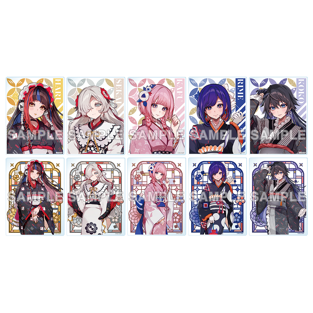 神椿市建設中。_トレーディングアクリルカード Kimono ver.【コンプリートBOX／10個入り】