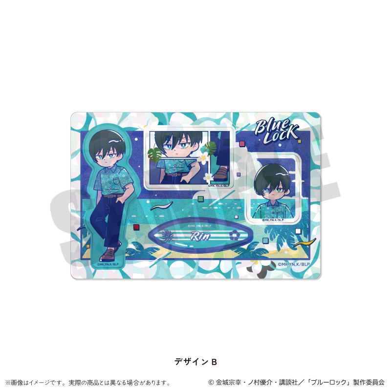 ブルーロック_ホログラムステッカーシート にゅ～とろ 第2弾 B 糸師 凛