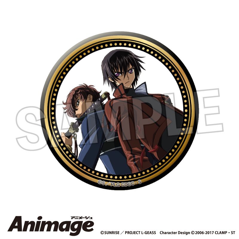 コードギアス 反逆のルルーシュ_Animageギラギラ缶バッジ vol.3　A
