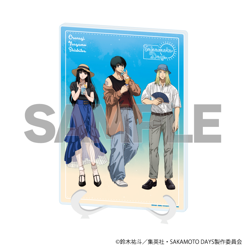 SAKAMOTO DAYS_(A5サイズ)_アクリルアートボード18/南雲&神々廻&大佛 夏私服ver.(描き下ろしイラスト)