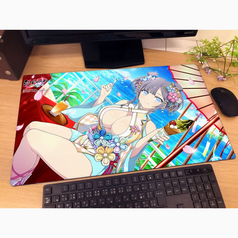 シノビマスター 閃乱カグラ NEW LINK_ラバーマット(雪泉/81の日盛