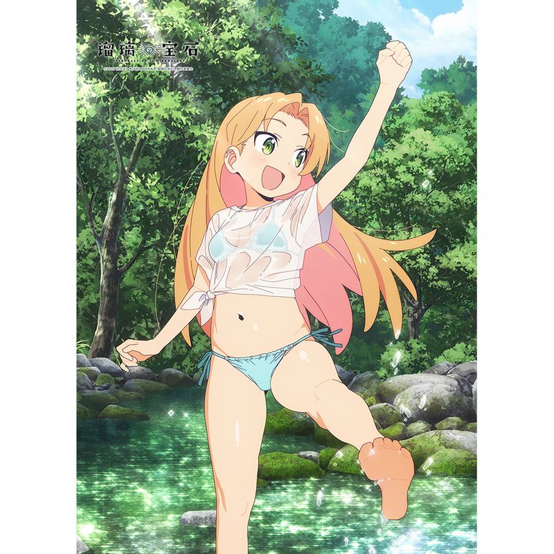瑠璃の宝石_描き下ろしB2タペストリー(谷川瑠璃/水遊び)Wスエード