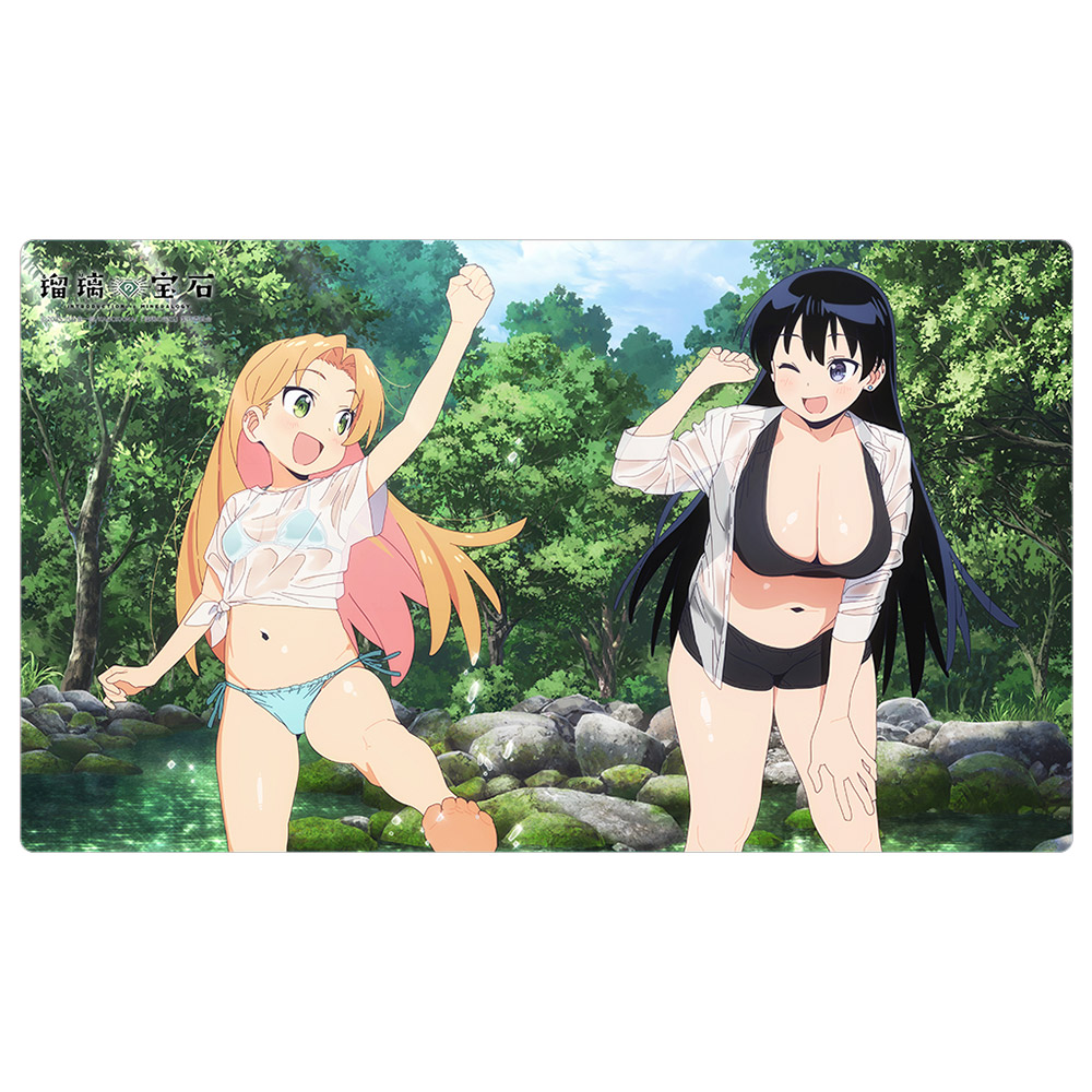 瑠璃の宝石_描き下ろしラバーマット(水遊び)