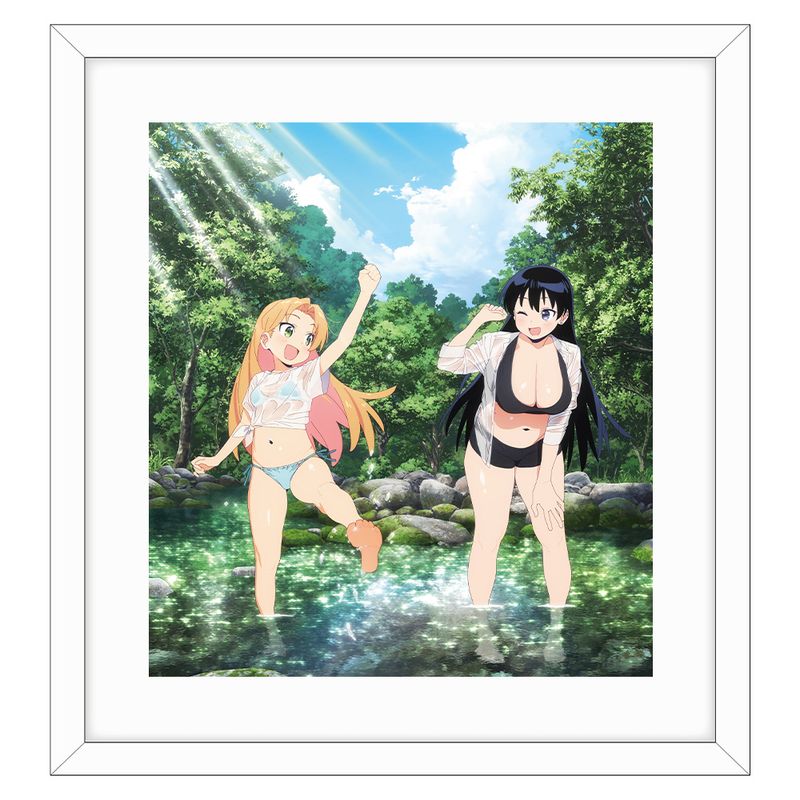 限定品 C96 YuNi 水着 複製原画 瑠璃の宝石_描き下ろし複製原画(水遊び) | 瑠璃の宝石公式グッズ