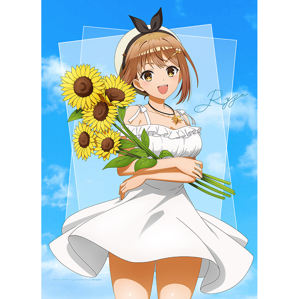 ライザのアトリエ_描き下ろしB2タペストリー(ライザ/白ワンピース)Wスエード