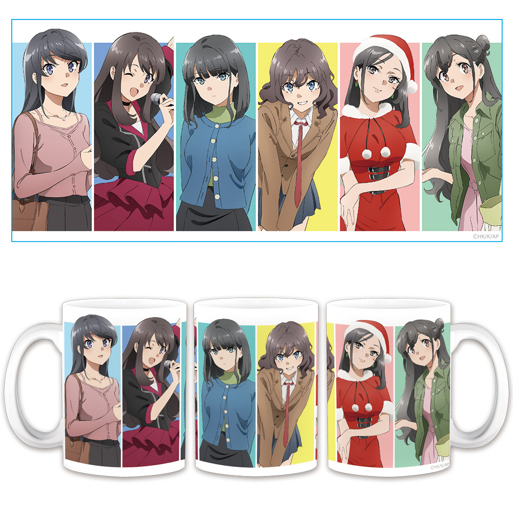 青春ブタ野郎はサンタクロースの夢を見ない_マグカップ 麻衣&卯月&郁実&紗良&美織&ミニスカサンタ