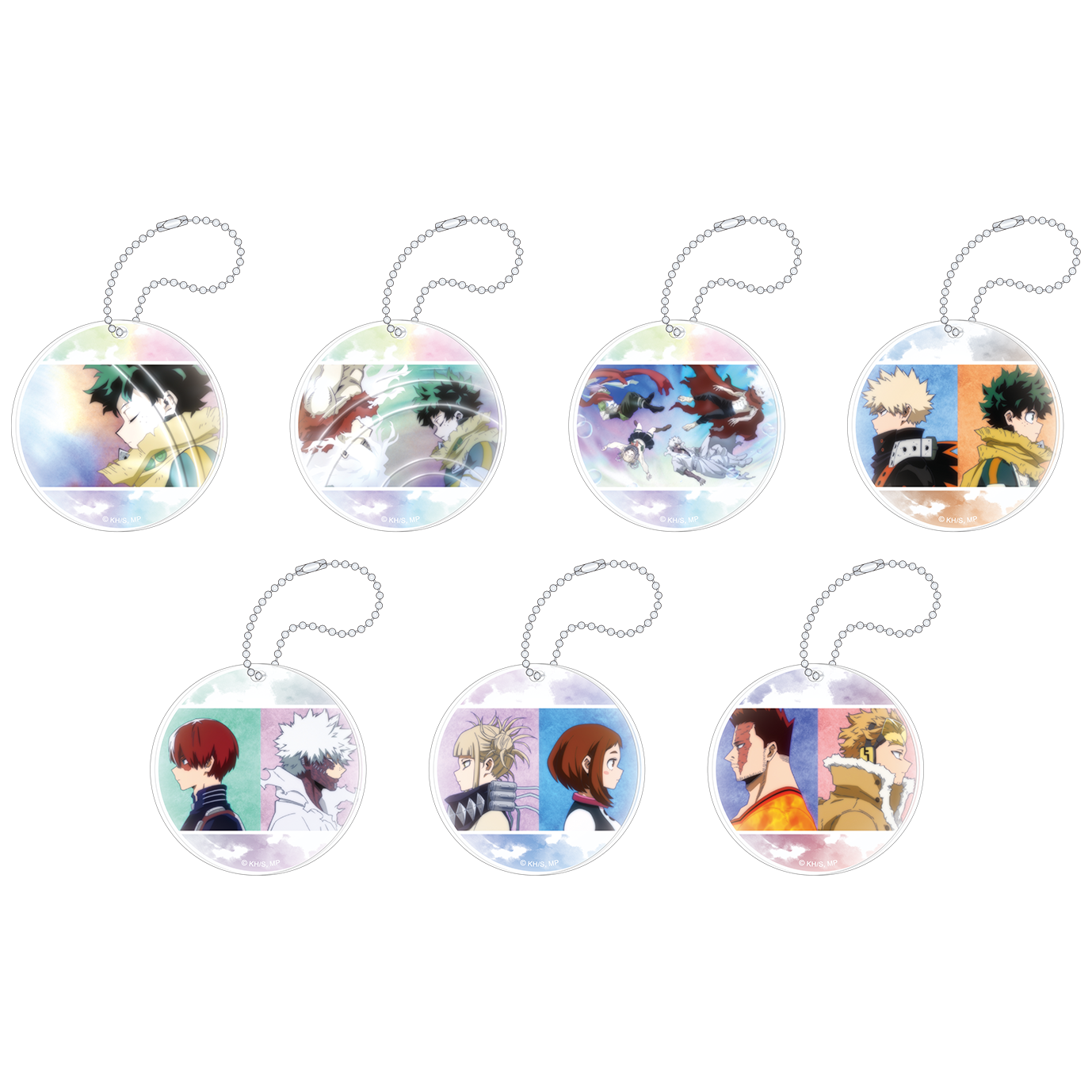 僕のヒーローアカデミア アクリルキーホルダー アクキー トレーディングカラーアクリルキーホルダー -劇場版ver.-（7個