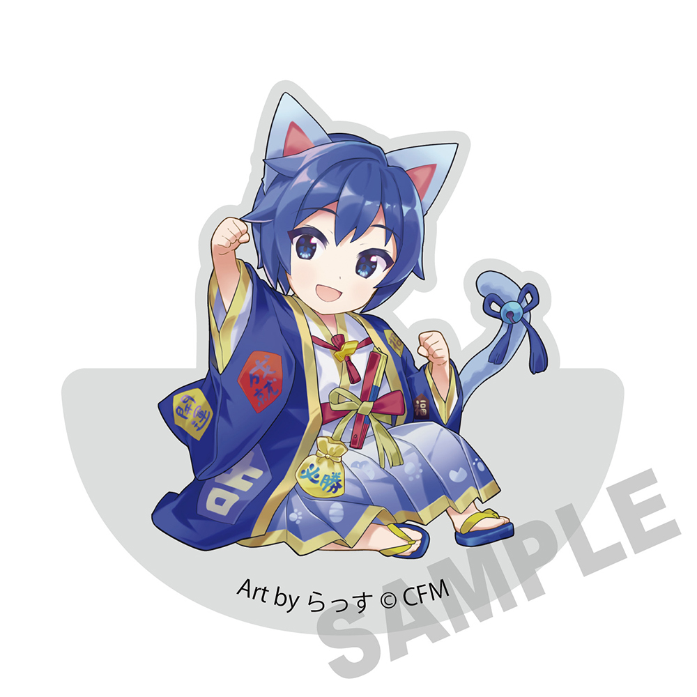 初音ミク×招き猫_ゆらゆらアクリルブロック KAITO Art by らっす