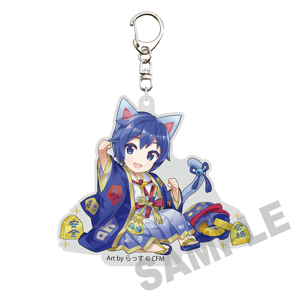 初音ミク×招き猫_ダイカットアクリルキーホルダー KAITO Art by らっす