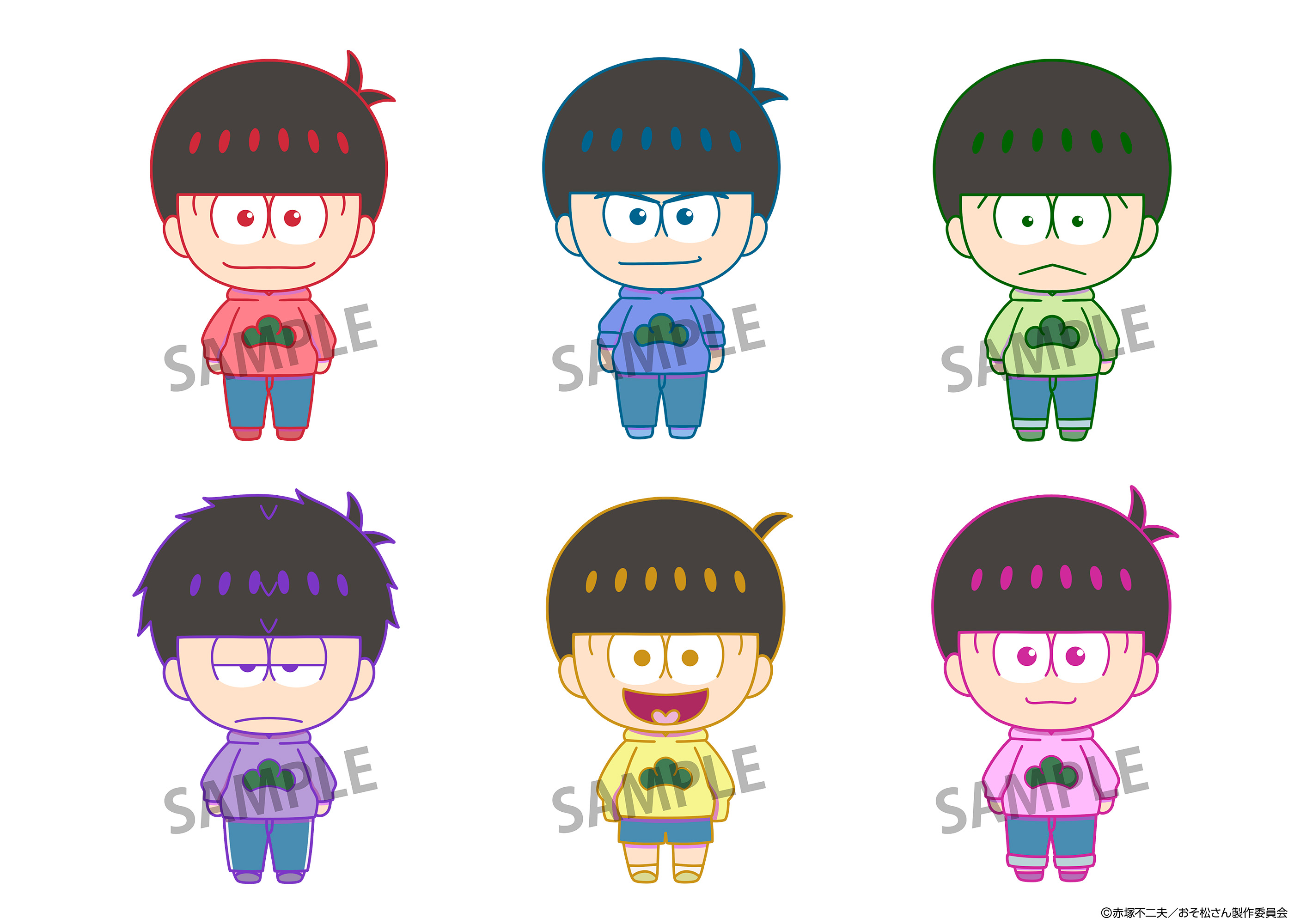 おそ松さん_にょきんと マスコットフィギュア【BOX／6個入り】