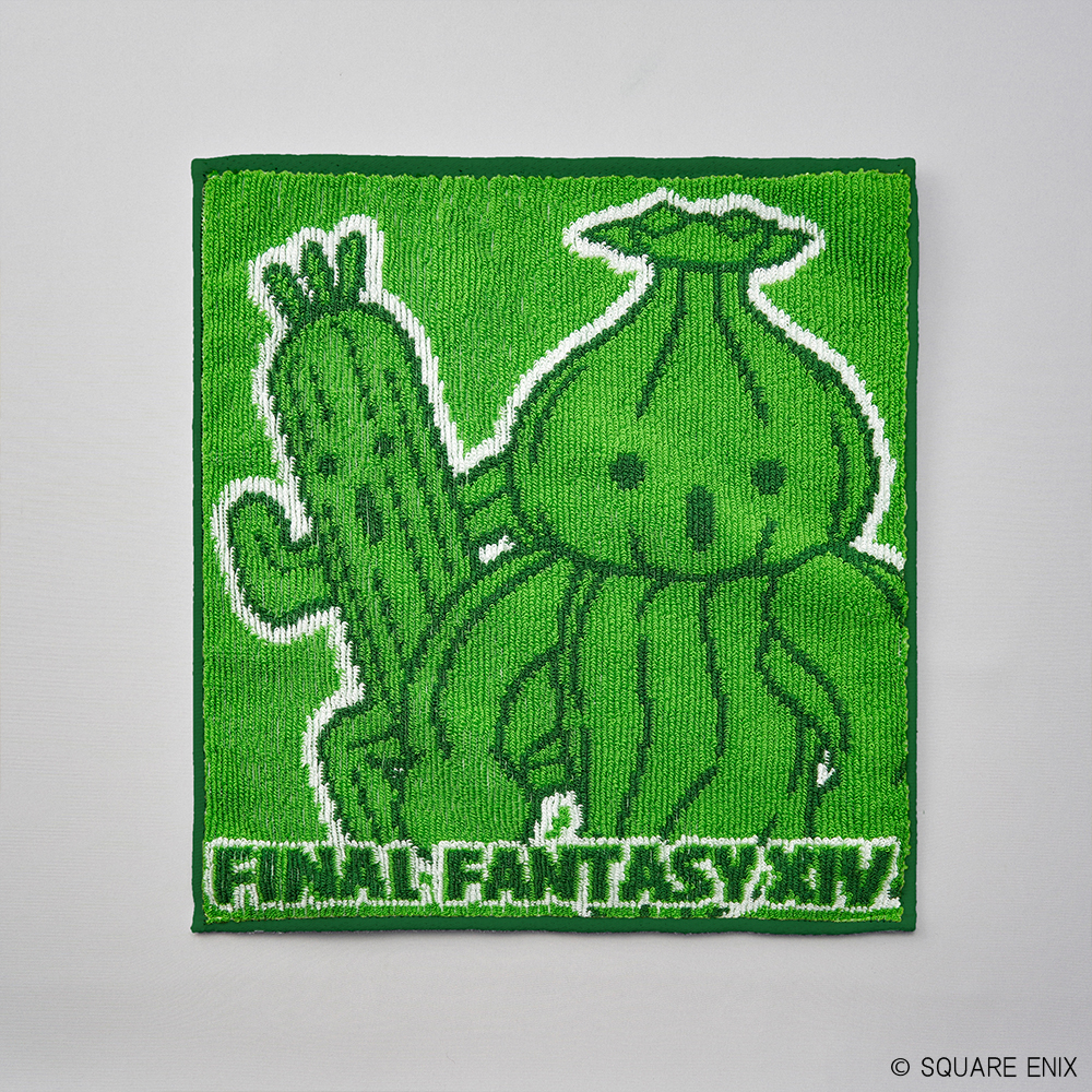 ファイナルファンタジーXIV_ハンドタオル サボテンダー&バレルテンダー