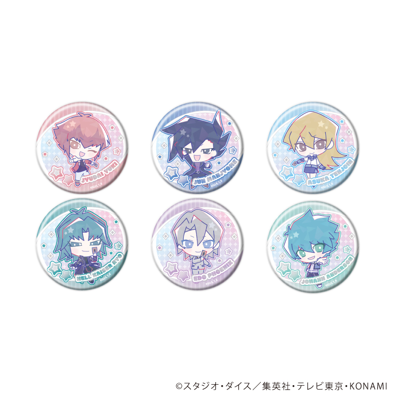遊☆戯☆王デュエルモンスターズGX Design produced by Sanrio_ホログラム缶バッジ(65mm)01/コンプリートセット(全6種)(コラボイラスト)【BOX/6個入り】