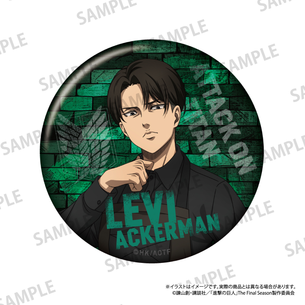 進撃の巨人_丸缶バッジ リヴァイ・アッカーマン（DIY）