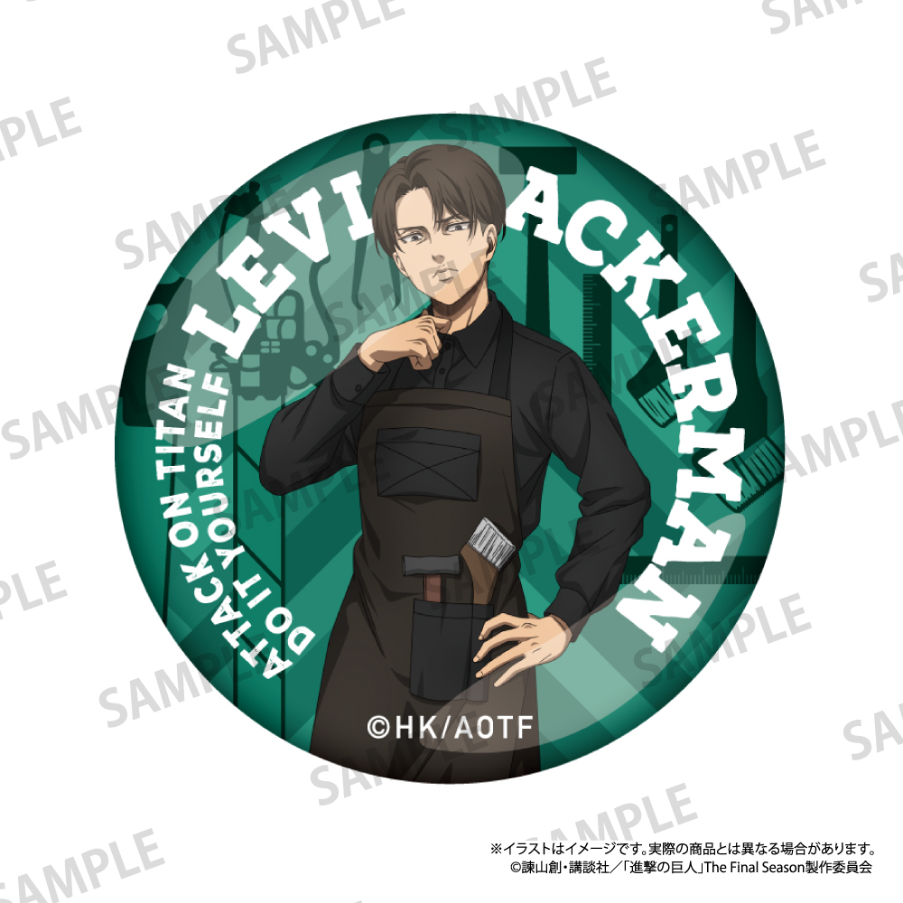 進撃の巨人_ガラスマグネット リヴァイ・アッカーマン（DIY）
