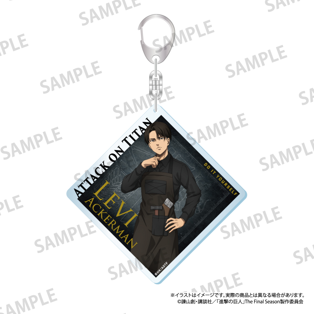 進撃の巨人_アクリルキーホルダー リヴァイ・アッカーマン（DIY）