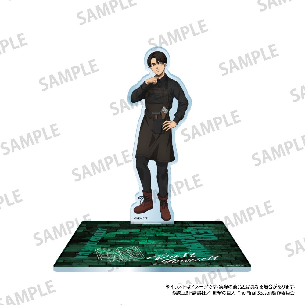 進撃の巨人_キャラ付きアクリルコースター リヴァイ・アッカーマン（DIY）