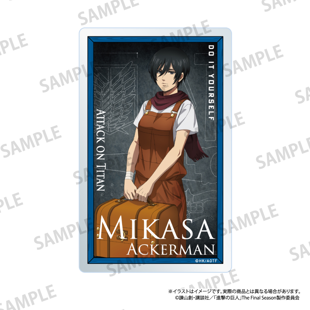 進撃の巨人_アクリルカード ミカサ・アッカーマン（DIY）