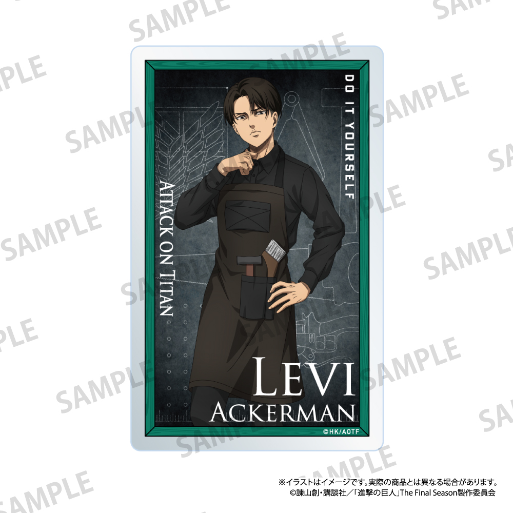 進撃の巨人_アクリルカード リヴァイ・アッカーマン（DIY）