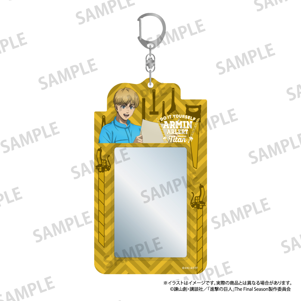 進撃の巨人_カードケースキーホルダー アルミン・アルレルト（DIY）