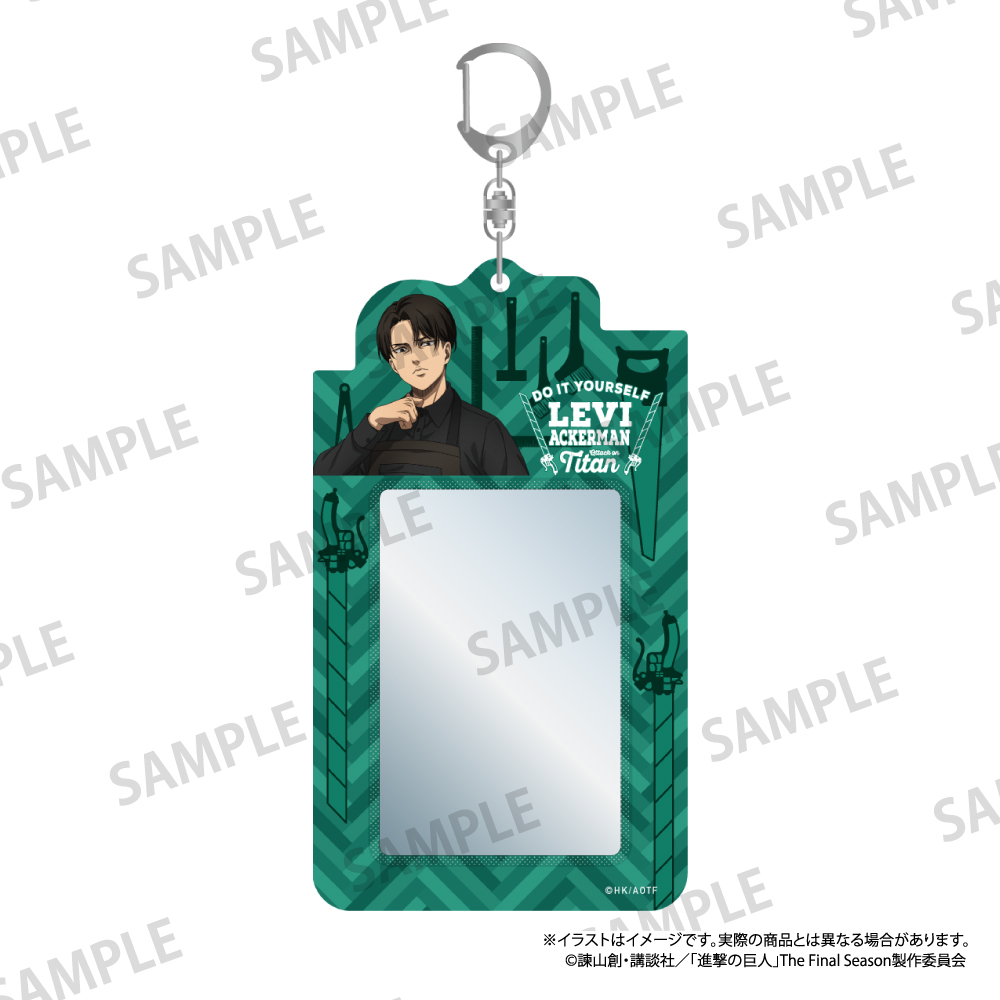 進撃の巨人_カードケースキーホルダー リヴァイ・アッカーマン（DIY）