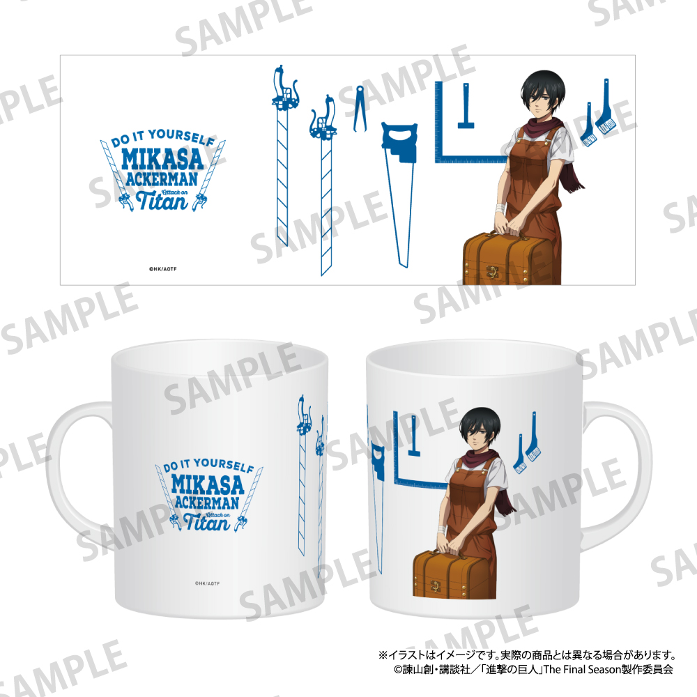 進撃の巨人_フルカラーマグカップ ミカサ・アッカーマン（DIY）