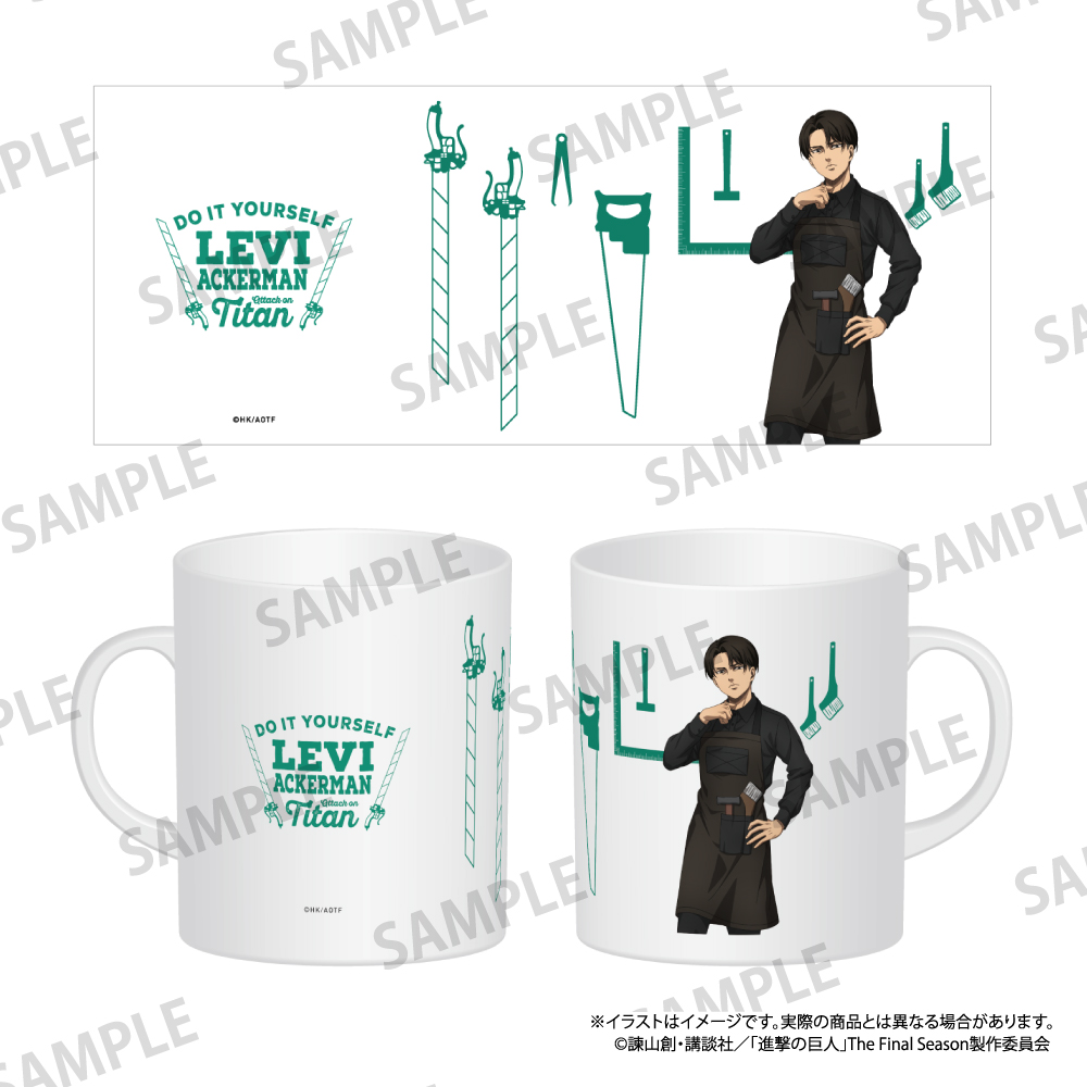 進撃の巨人_フルカラーマグカップ リヴァイ・アッカーマン（DIY）