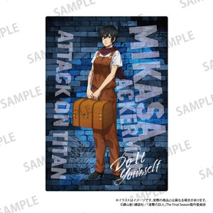 進撃の巨人_ふわふわブランケット ミカサ・アッカーマン（DIY）