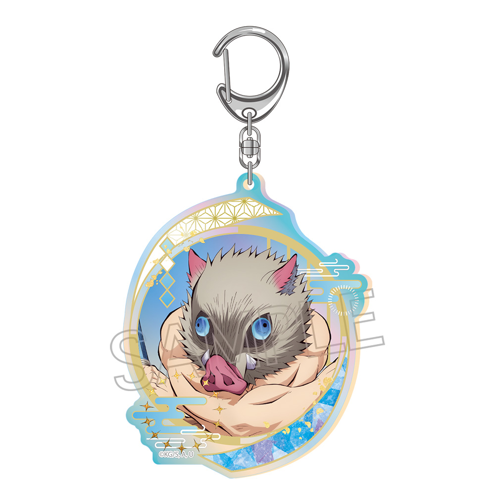 鬼滅の刃_オーロラアクリルキーホルダー　嘴平伊之助