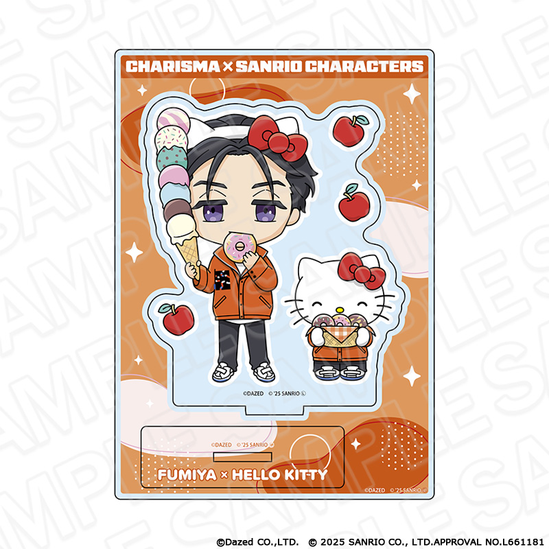 カリスマ×サンリオキャラクターズ_シート型アクリルフィギュア 伊藤 ふみや×ハローキティ vol.2