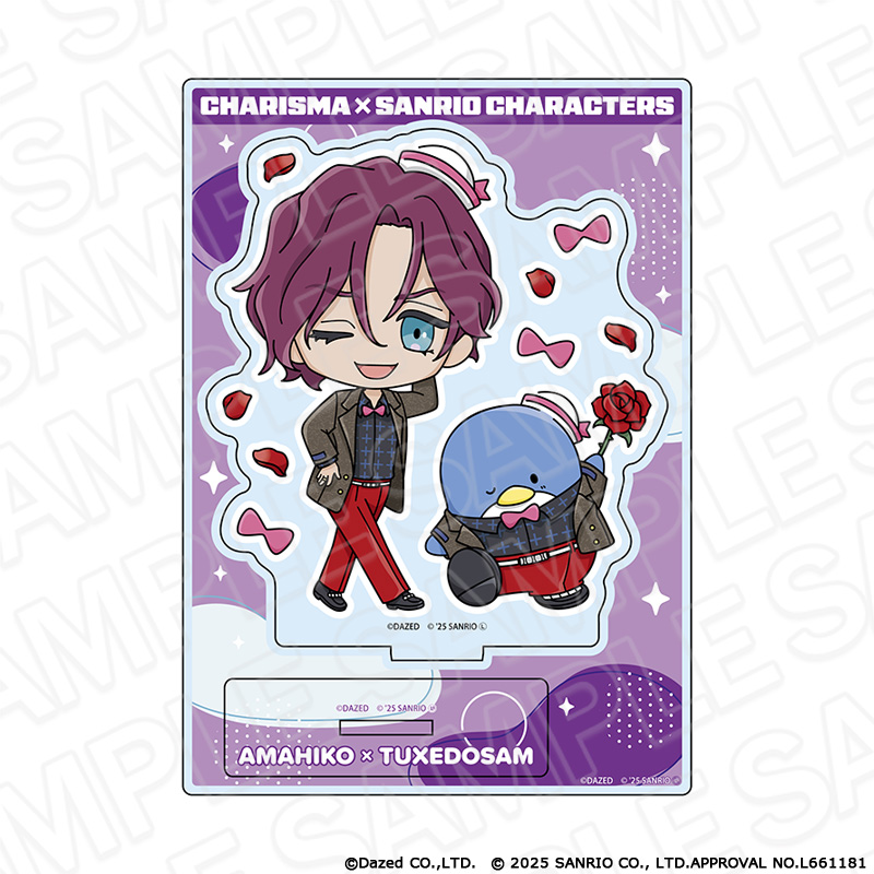カリスマ×サンリオキャラクターズ_シート型アクリルフィギュア 天堂 天彦×タキシードサム vol.2