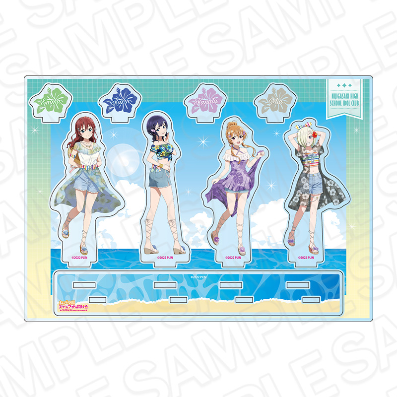 ラブライブ!虹ヶ咲学園スクールアイドル同好会_アクリルジオラマ 3年生 アロハ ver.