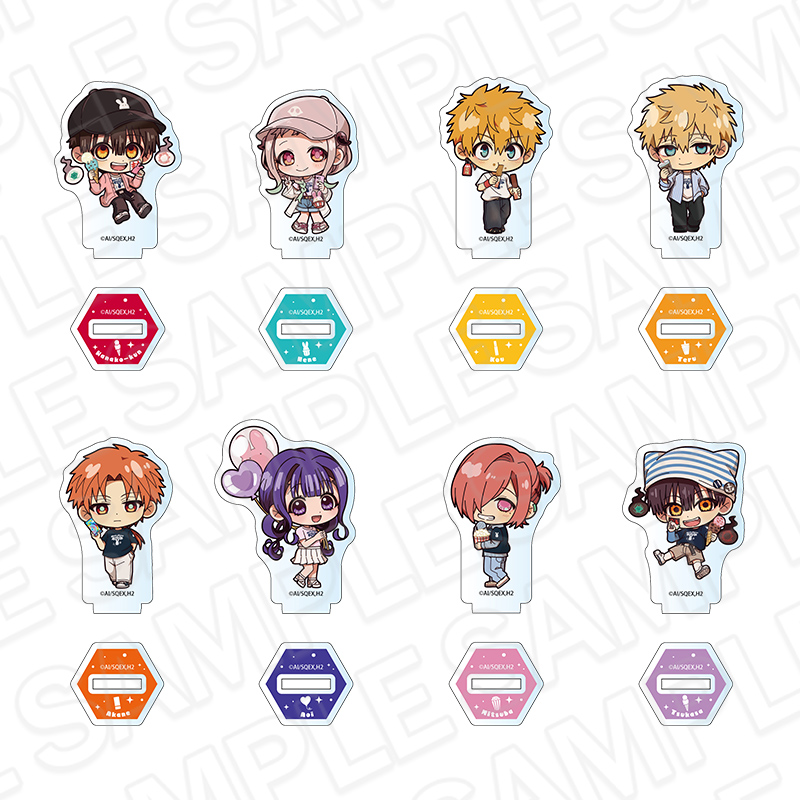 地縛少年花子くん2_ミニアクリルスタンド(ブラインド) 遊園地ミニキャラ ver.【OPP／8個入り】【コンプリートセット】